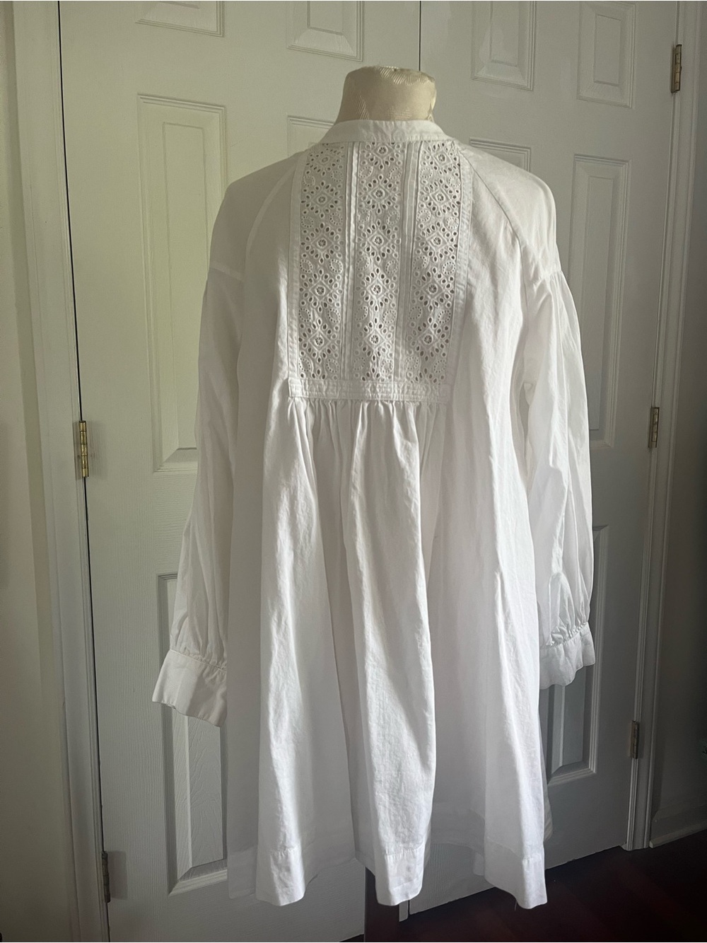 Urban Outfitters White Eyelet Mini Dress